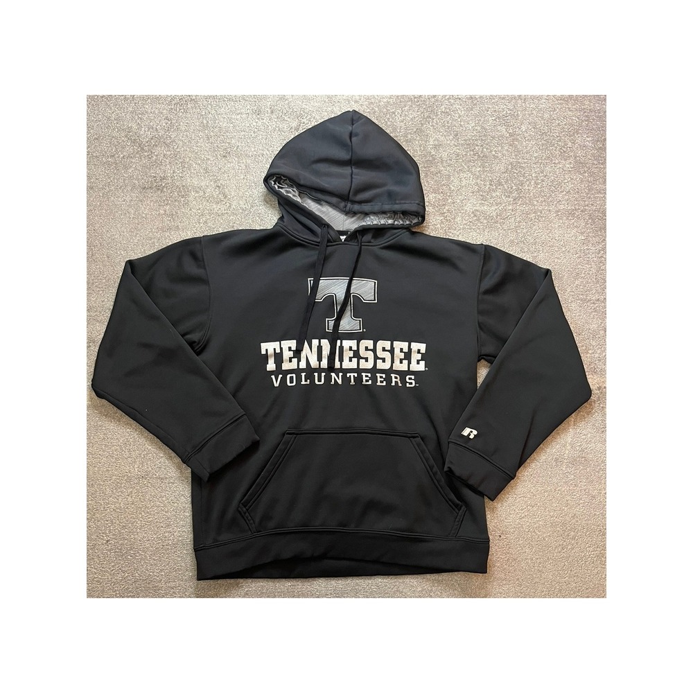 Russell Athletic UT Volunteers Hoodie Black Performance Pullover NCAA Size Small